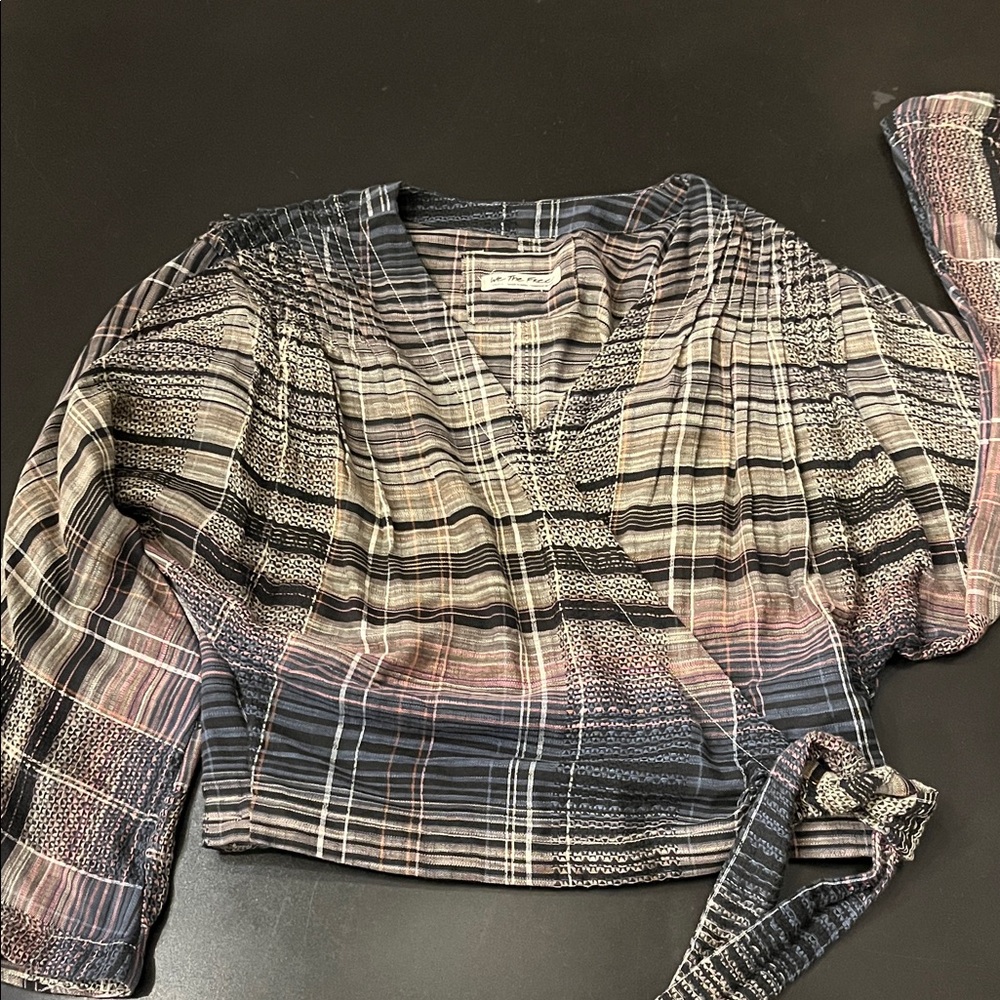 We The Free Multicolor Striped Blouse size Small